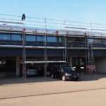 Montage échafaudages garage