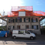 Echafaudages travaux toiture