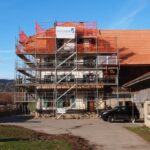 Echafaudages renovation ferme