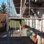 Echafaudages renovation ferme