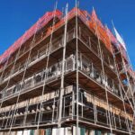 Echafaudages renovation ferme