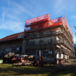 Echafaudages renovation ferme