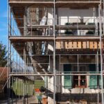 Echafaudages renovation ferme