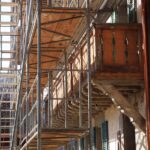 Echafaudages renovation ferme