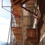 Echafaudages renovation ferme