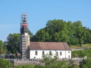 Echafaudages clocher Vaulruz Fribourg