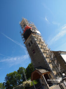 Echafaudages clocher Vaulruz Fribourg
