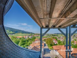Echafaudages clocher Vaulruz Fribourg