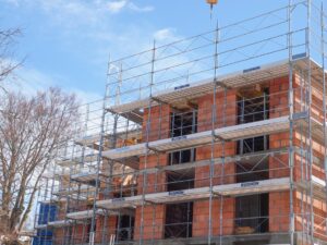 Echafauages villa en construction Châtel-St-Denis