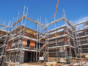 Echafauages villa en construction Châtel-St-Denis