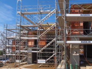 Echafauages villa en construction Châtel-St-Denis