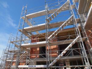 Echafauages villa en construction Châtel-St-Denis