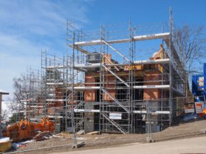 Echafauages villa en construction Châtel-St-Denis