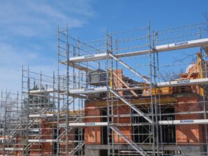 Echafauages villa en construction Châtel-St-Denis