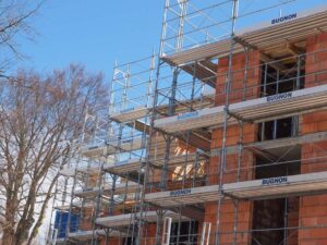 Echafauages villa en construction Châtel-St-Denis