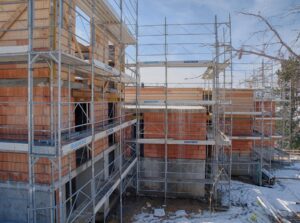 Echafauages villa en construction Châtel-St-Denis