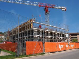 Echafaudage chantier HRS Moudon