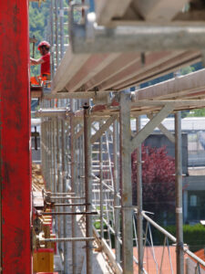 Echafaudage chantier HRS Moudon