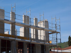 Echafaudage chantier HRS Moudon