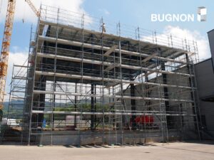 Echafaudages halle industrielle Semsales