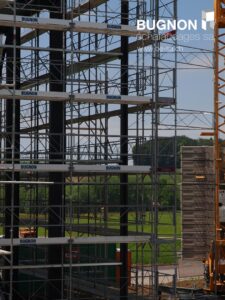 Echafaudages halle industrielle Semsales