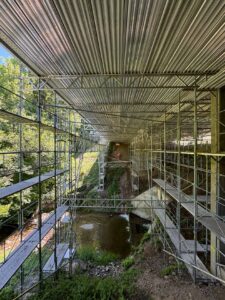 Echafaudage de surface - pont à Marsens Fribourg Gruyère