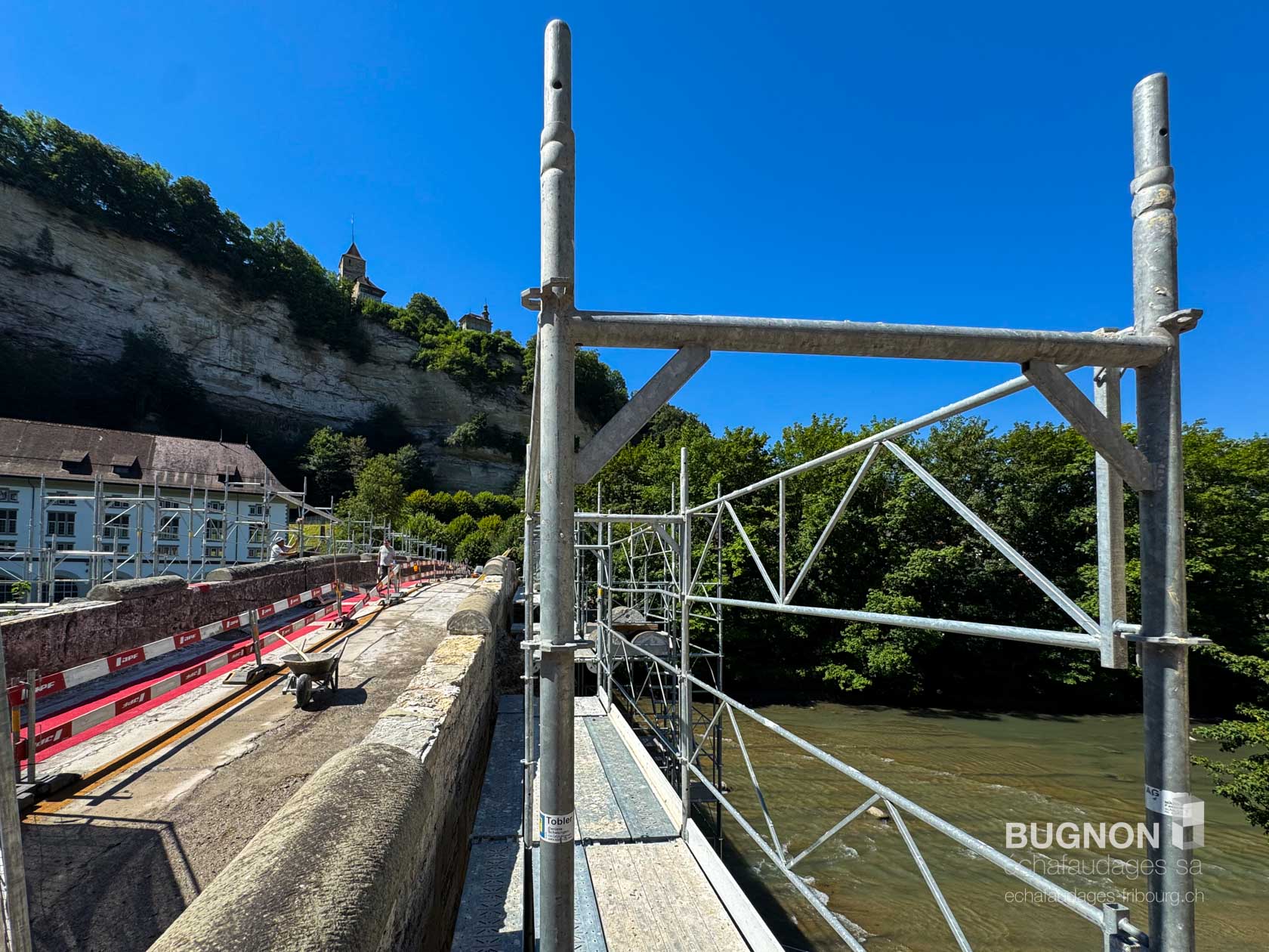 Chantier renovation pont fribourg