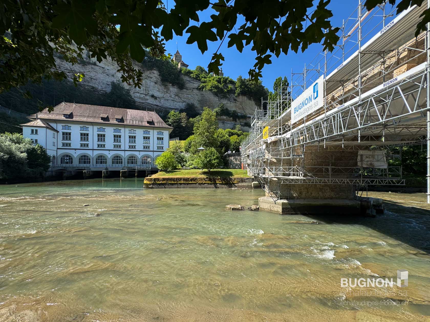 Travaux assainissement pont fribourg